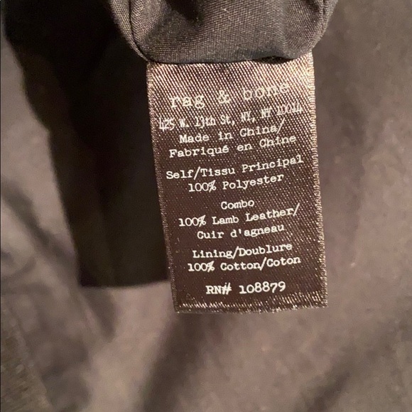 New Rag & Bone Leather Mini Dress - Picture 5 of 5